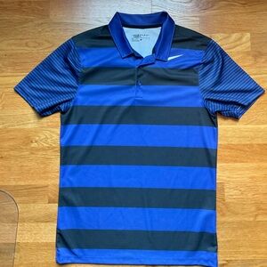 Nike Men's Striped Golf Polo Shirt NWOT
